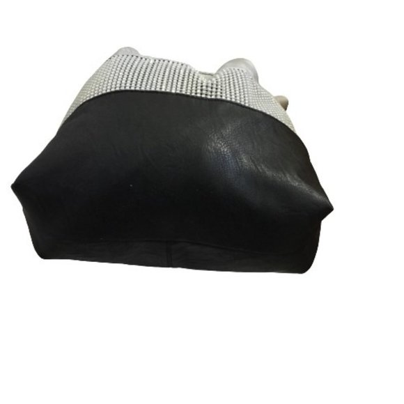 Silver & Black Sparkling Ladies Handbag - Picture 4 of 14